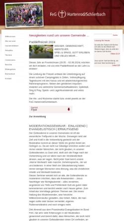 Vorschau der mobilen Webseite hartenrod-schlierbach.feg.de, FeG Hartenrod-Schlierbach
