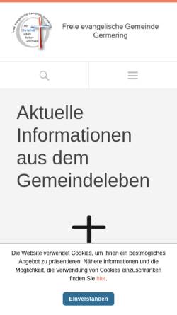 Vorschau der mobilen Webseite germering.feg.de, FeG Germering