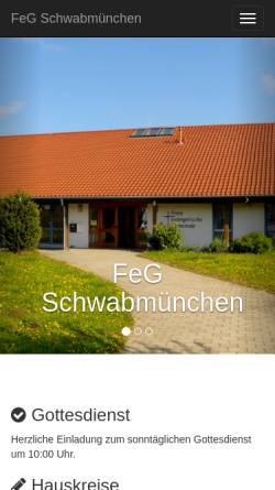 Vorschau der mobilen Webseite www.feg-schwabmuenchen.de, FeG Schwabmünchen
