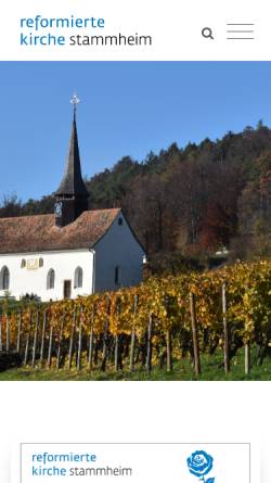 Vorschau der mobilen Webseite www.kirche-stammheim.ch, Evangelisch-reformierte Kirchgemeinde Stammheim