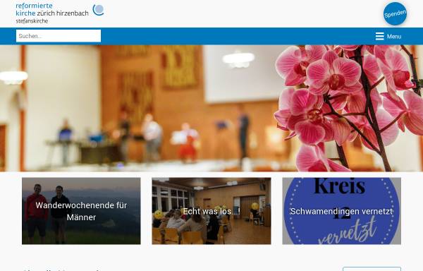 Vorschau von www.ref-hirzenbach.ch, Evangelisch-reformierte Kirchgemeinde Zürich-Hirzenbach