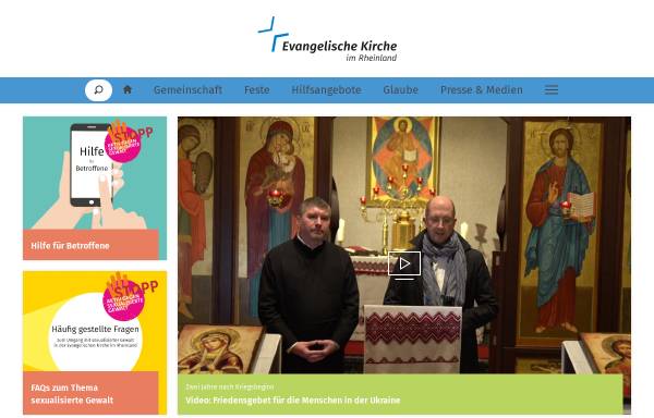 Vorschau von www.ekir.de, Evangelischen Kirche im Rheinland