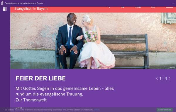 Vorschau von www.bayern-evangelisch.de, Evangelisch-Lutherische Kirche in Bayern