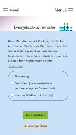Vorschau der mobilen Webseite www.landeskirche-schaumburg-lippe.de, Evangelisch-Lutherische Landeskirche Schaumburg-Lippe