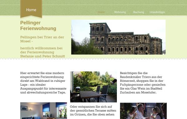 Vorschau von www.ferienwohnung-bei-trier.de, Pellinger Ferienwohnung S. Schmitt