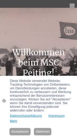 Vorschau der mobilen Webseite www.msc-peiting.de, MSC Peiting e.V. im ADAC