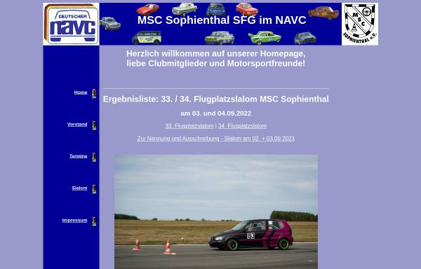 Vorschau von www.msc-sophienthal.de, MSC Sophienthal