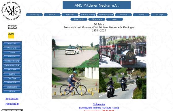 Vorschau von www.amcmn.de, Automobil und Motorrad Club Mittlerer Neckar