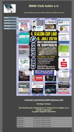 Vorschau der mobilen Webseite www.bmw-club-aalen.de, BMW Club Aalen