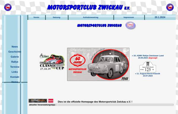 Vorschau von www.mc-zwickau.de, Motorsportclub Zwickau