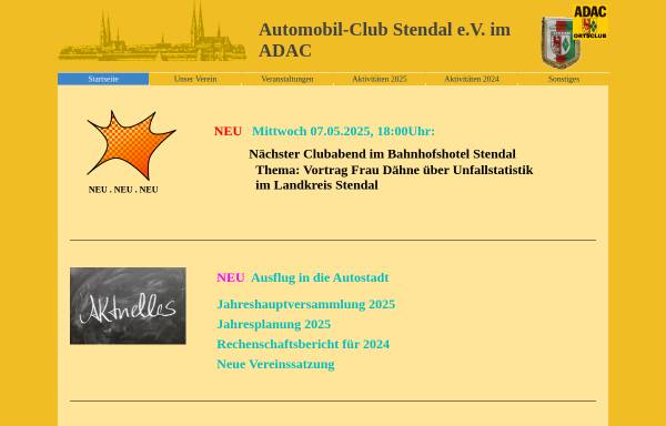 Vorschau von www.ac-stendal.de, Automobil-Club Stendal e.V. im ADAC