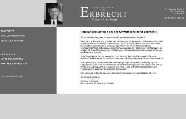 Vorschau von www.erbanspruch.de, Komann Volker N.