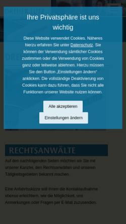 Vorschau der mobilen Webseite www.dreher-lutz.de, Dreher und Lutz, Rechtsanwälte
