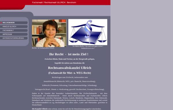 Vorschau von www.kanzlei-ullrich.de, Rechtsanwältin E. Marie-Luise Ullrich
