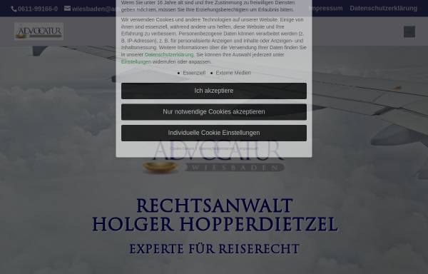 Vorschau von www.reiserechtsexperte.de, Birkhahn, Holger, Rechtsanwalt