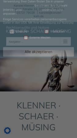 Vorschau der mobilen Webseite www.blanke-schaer.de, Blanke & Schaer
