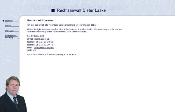 Vorschau von www.rechtsanwalt-laake.de, Laake Dieter