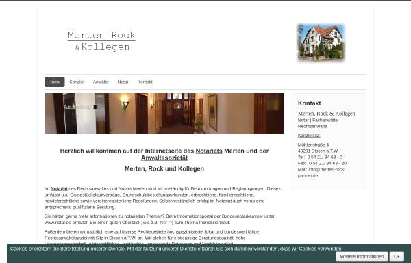 Vorschau von www.merten-rock-partner.de, Merten, Rock & Partner