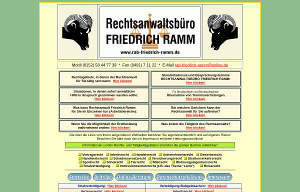 Vorschau von www.rab-friedrich-ramm.de, Rechtsanwaltsbüro Friedrich Ramm