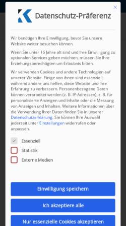 Vorschau der mobilen Webseite www.kanzleiamkloster.de, Schober Axel