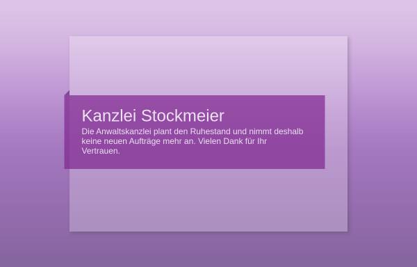 Vorschau von www.kanzlei-stockmeier.de, Stockmeier Barbara