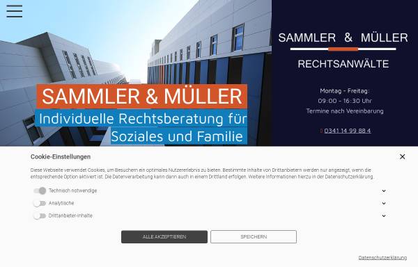 Vorschau von www.kanzlei-sammler-mueller.de, Sammler und Müller