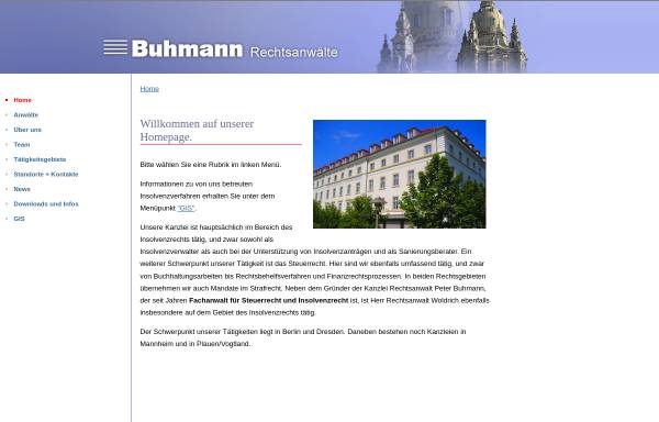Vorschau von www.inso-ra.de, Buhmann Rechtsanwälte