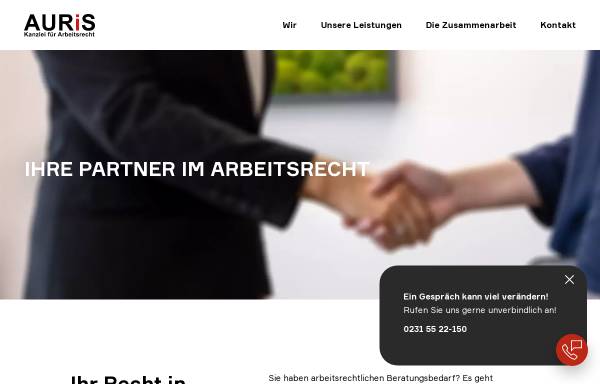 Vorschau von www.auris-ag.de, AURiS Rechtsanwalts AG