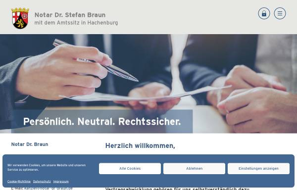 Vorschau von www.notar-dr-braun.de, Dr. Braun Stefan
