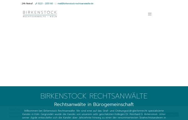 Vorschau von www.kanzlei-birkenstock.de, Kanzlei Dr.Birkenstock