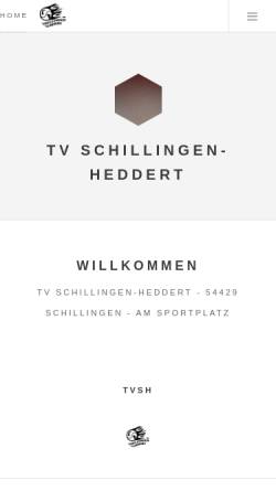 Vorschau der mobilen Webseite www.tv-schillingen.de, Tennisverein Schillingen Heddert