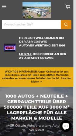 Vorschau der mobilen Webseite www.autoneuteile.de, Autoteile-Service-Reifen