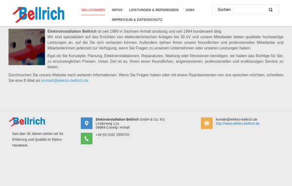 Vorschau von elektro-bellrich.de, G. & J. Bellrich GbR