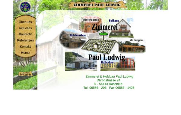 Vorschau von www.zimmereiludwig.de, Zimmerei & Holzbau Paul Ludwig