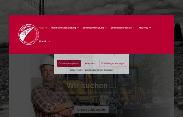 Vorschau von bausion-landsberg.de, Bausion Straßenbau-Produkte GmbH