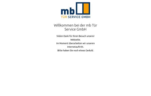 Vorschau von www.tuerenservice.com, mb Tür-Service GmbH