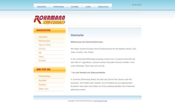 Vorschau von www.zweirad-rohrmann.de, Zweirad Rohrmann