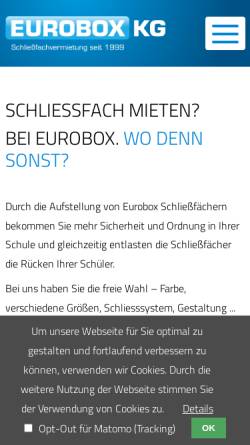 Vorschau der mobilen Webseite www.euroboxkg.de, Eurobox KG
