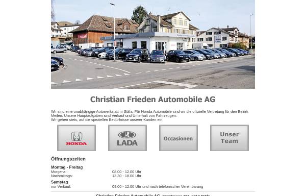 Vorschau von www.autofrieden.ch, Christian Frieden Automobile AG