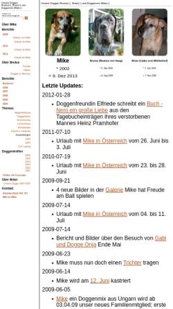 Vorschau der mobilen Webseite www.unsere-dogge.de, Unsere-Dogge.de