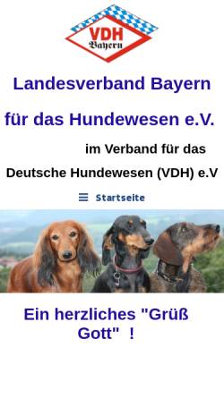 Vorschau der mobilen Webseite www.vdh-bayern.de, VDH Bayern