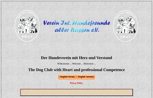 Vorschau von www.ihr-ncv.de, Verein Internationaler Hundefreunde aller Rassen e.V.