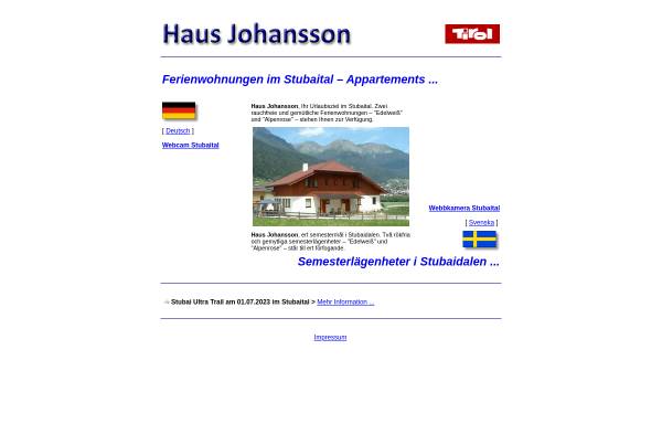 Vorschau von www.haus-johansson.at, Haus Johansson