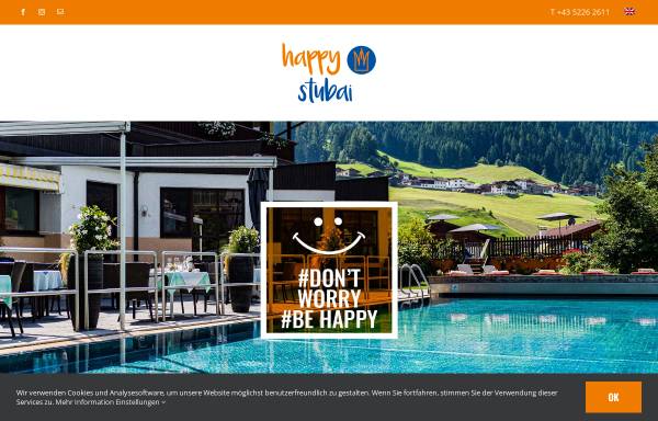 Vorschau von www.happy-stubai.at, Hotel Happy Stubai