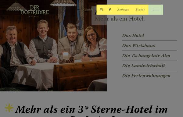 Vorschau von www.hoferwirt.at, Hotel Hoferwirt