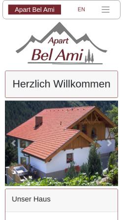 Vorschau der mobilen Webseite www.belami.at, Apart Bel Ami