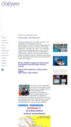 Vorschau der mobilen Webseite oneway-segeln.de, Oneway