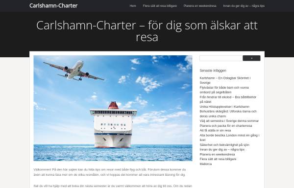 Vorschau von carlshamn-charter.se, Charter Ostsee Südschweden
