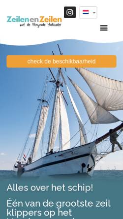 Vorschau der mobilen Webseite segelnundsegeln.de, Großsegler Vliegenden Hollander