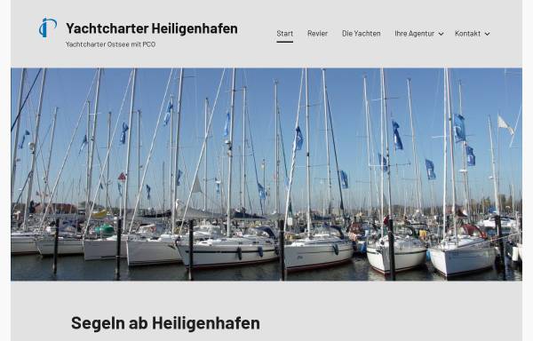 Vorschau von www.yachtcharter-heiligenhafen.de, Yachtcharter Heiligenhafen